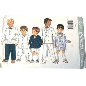 Butterick 4355 Sewing Pattern Boys Jacket Shorts Pants Knickers Wedding Church